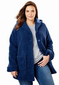 Image result for Plus Size Fleece Jackets with Hood