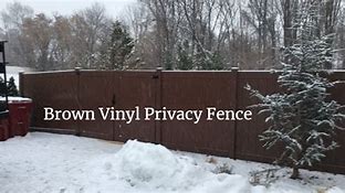 Image result for Brown Vinyl Privacy Fence Design