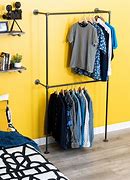 Image result for Wall Mounted Clothes Hanging Rack