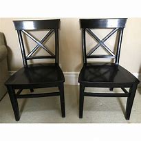 Image result for Pottery Barn Black Dining Chairs