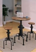Image result for Birch Lane™ Brookville Metal Bistro Table In Black | Size 30.13 H X 26.0 W X 26.0 D In | B000055256
