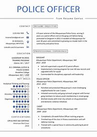 Image result for Law Enforcement Resume Examples