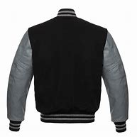 Image result for Black and Grey Varsity Jacket