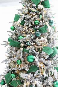 Image result for Emerald Green Christmas Tree Decor