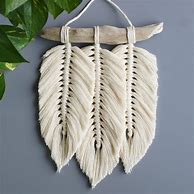 Image result for Macrame Feather Wall Hanging