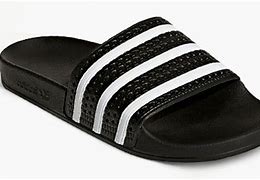 Image result for Black and Yellow Adidas Slides