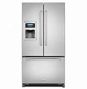 Image result for Stainless Steel and Clear Fridge
