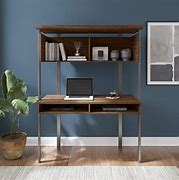 Image result for Walnut Wood Small Computer Desk
