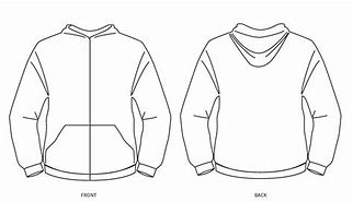 Image result for White Zip Up Hoodie Templates