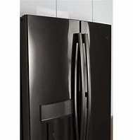 Image result for black stainless steel fridge