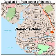 Image result for Newport News VA Map