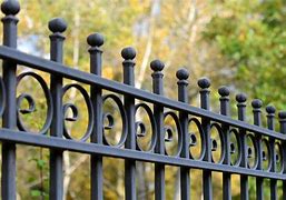 Image result for Decorative Wrought Iron Fencing