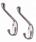 Image result for Stainless Steel Double Hat and Coat Hooks