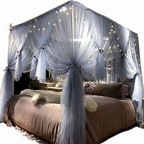 Image result for Luxury Canopy Bed Curtains