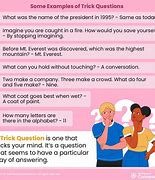 Image result for Funny Trick Questions with Answers