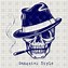Image result for Skull Gangster Tattoo Drawings