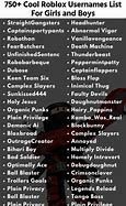 Image result for Good Professional Username Ideas Roblox