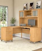 Image result for Wayfair Executive Desk with Hutch