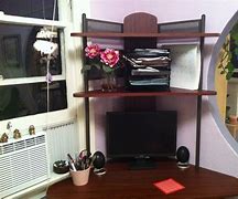 Image result for Corner Desk with Bookcase