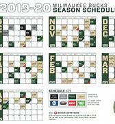 Image result for Milwaukee Bucks Schedule Calendar 2018 2019