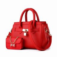Image result for Red Leather Tote Handbags