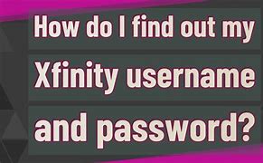 Image result for Xfinity Username and Password