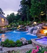 Image result for Luxury Swimming Pool with Waterfall