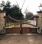 Image result for Wooden Electric Gates