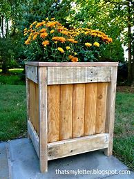 Image result for Outdoor DIY Wood Planters