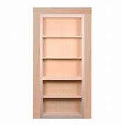 Image result for Rockler 36" Maple Invisidoor Bookcase Shelving Unit Kit