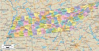 Image result for Map of Tennessee with Counties Named