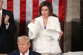 Image result for Nancy Pelosi Hand Gesture State of the Union