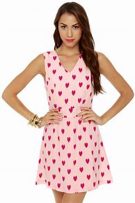 Image result for Heart Print Dress