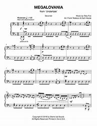 Image result for Undertale MeGaLoVania Piano Sheet Music