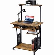 Image result for Small Laptop Computer Rustic Desk