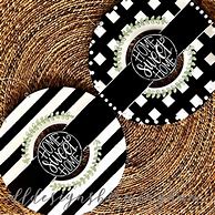 Image result for Black and White Striped Door Hangers