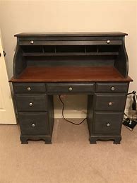 Image result for Chalk Painted Roll Top Desk