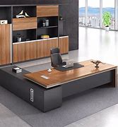 Image result for Home Office Furniture Executive Desk Black