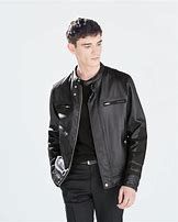 Image result for Zara Leather Jacket Men