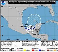Image result for Tropical Depression in the Gulf of Mexico