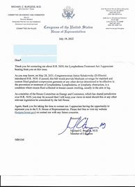 Image result for Letter From Congressman