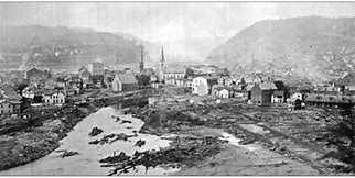 Image result for 1889 Johnstown Flood Before and After