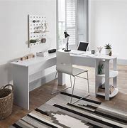 Image result for White Modern Corner Desk