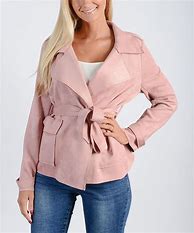 Image result for Loose Pink Trench Coat