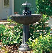 Image result for Hummingbird Fountain Bird Bath