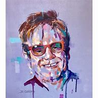 Image result for Elton John Painting Acyrlic