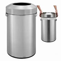 Image result for Metal Garbage Cans