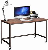 Image result for Wood Desk with Wheels