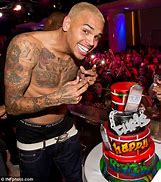 Image result for Chris Brown Birthday Cake