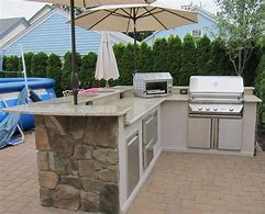 Image result for L-shaped Outdoor Kitchen